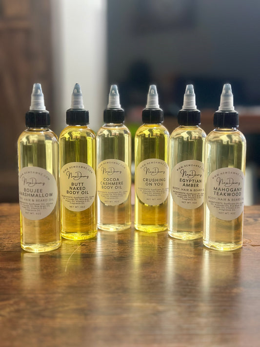Scented Oil for Body, Hair, Beard, & Nails 4oz