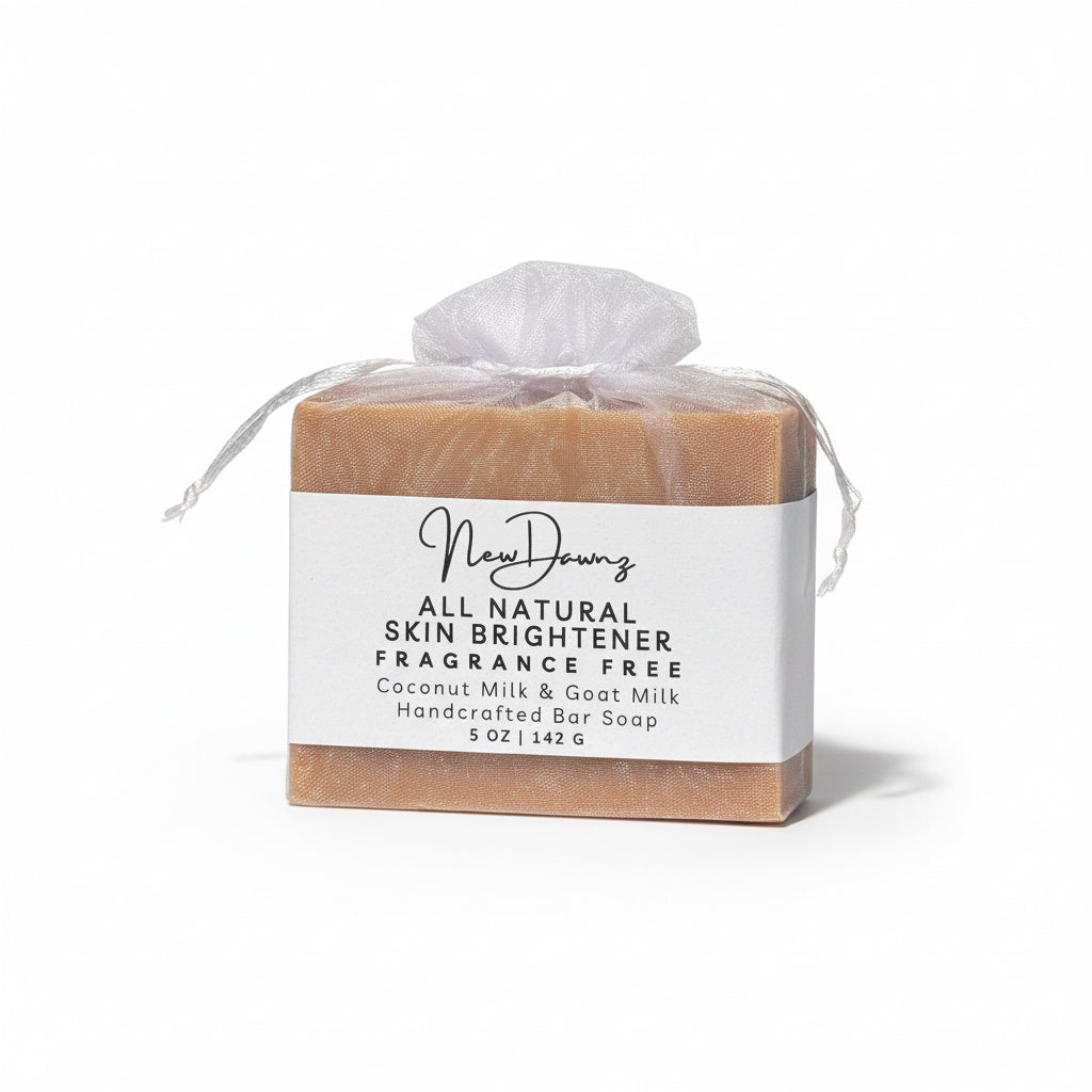 All Natural Skin Brightening Bar Soap with Turmeric & Puréed Carrots For Face & Body For Dark Spot & Hyperpigmentation Fragrance Free