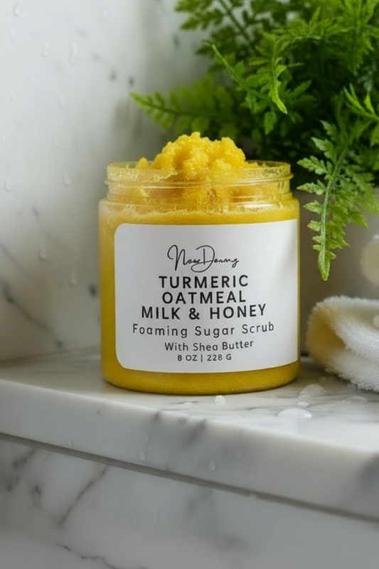 Turmeric Oatmeal Milk & Honey Foaming Sugar Scrub